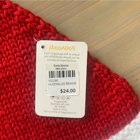 NWT Baby Toddler Knit Santa Beanie Pom Pom Hat Boys Girls 0-6M 6-24M - Picture 6 of 6